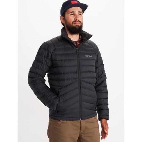 Marmot Down Jacket Black NZ - Highlander Jackets Mens NZ8726905